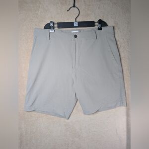 Olivers Men's Shorts Size 32 Inseam 9" Solid Beige Made In California Casual EUC